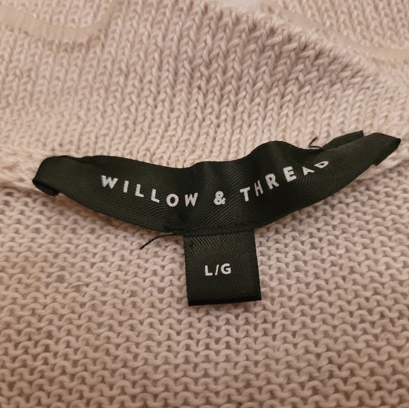 Willow and Thread linen blend sweater, size L - Picture 3 of 8
